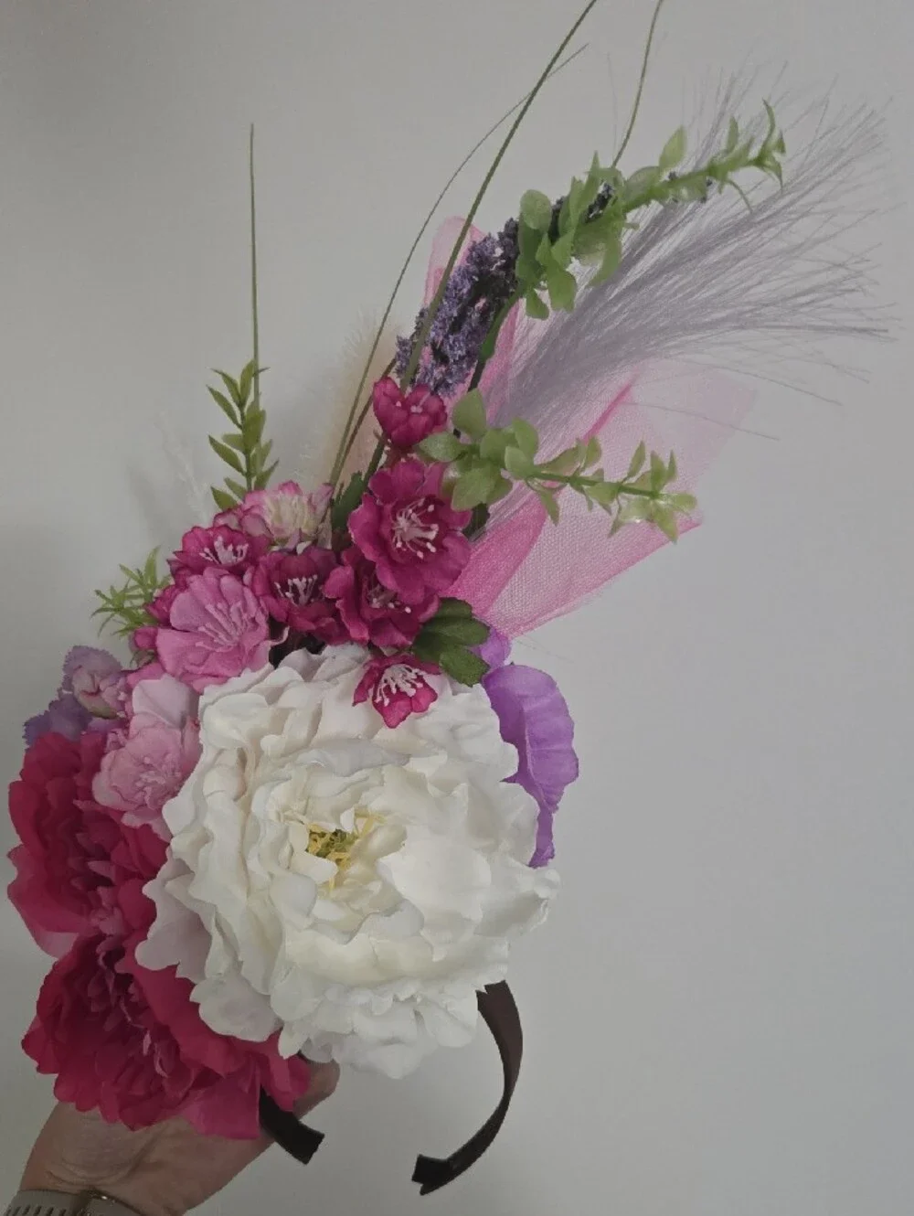 Homemade Kentucky Derby Fascinator Headband.